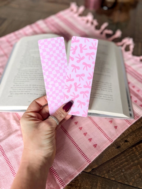Pink Coquette Bow Bookmark