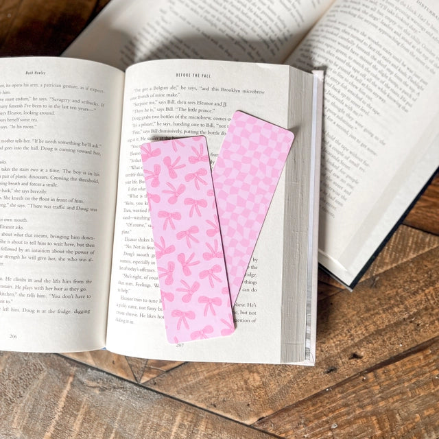 Pink Coquette Bow Bookmark