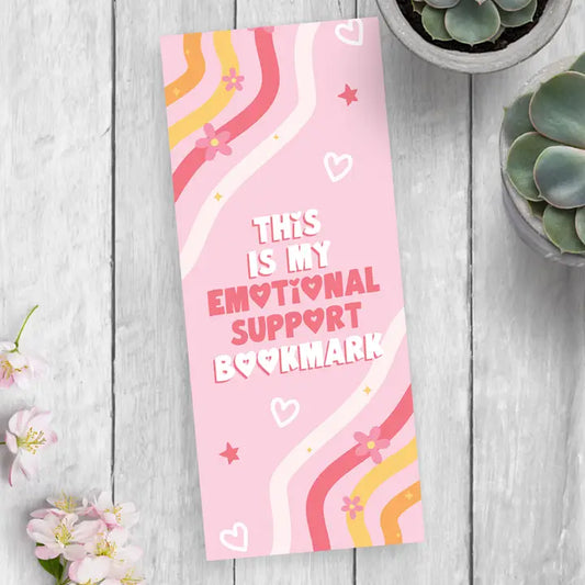 Emotional Support Bookmark