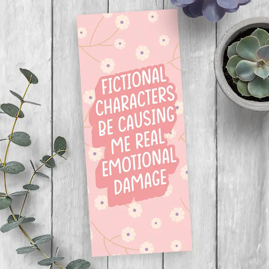 Fictional Character Emotional Damage Bookmark