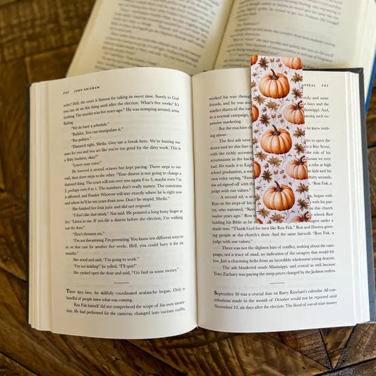 Pumpkins Cozy Fall Vibes Bookmark