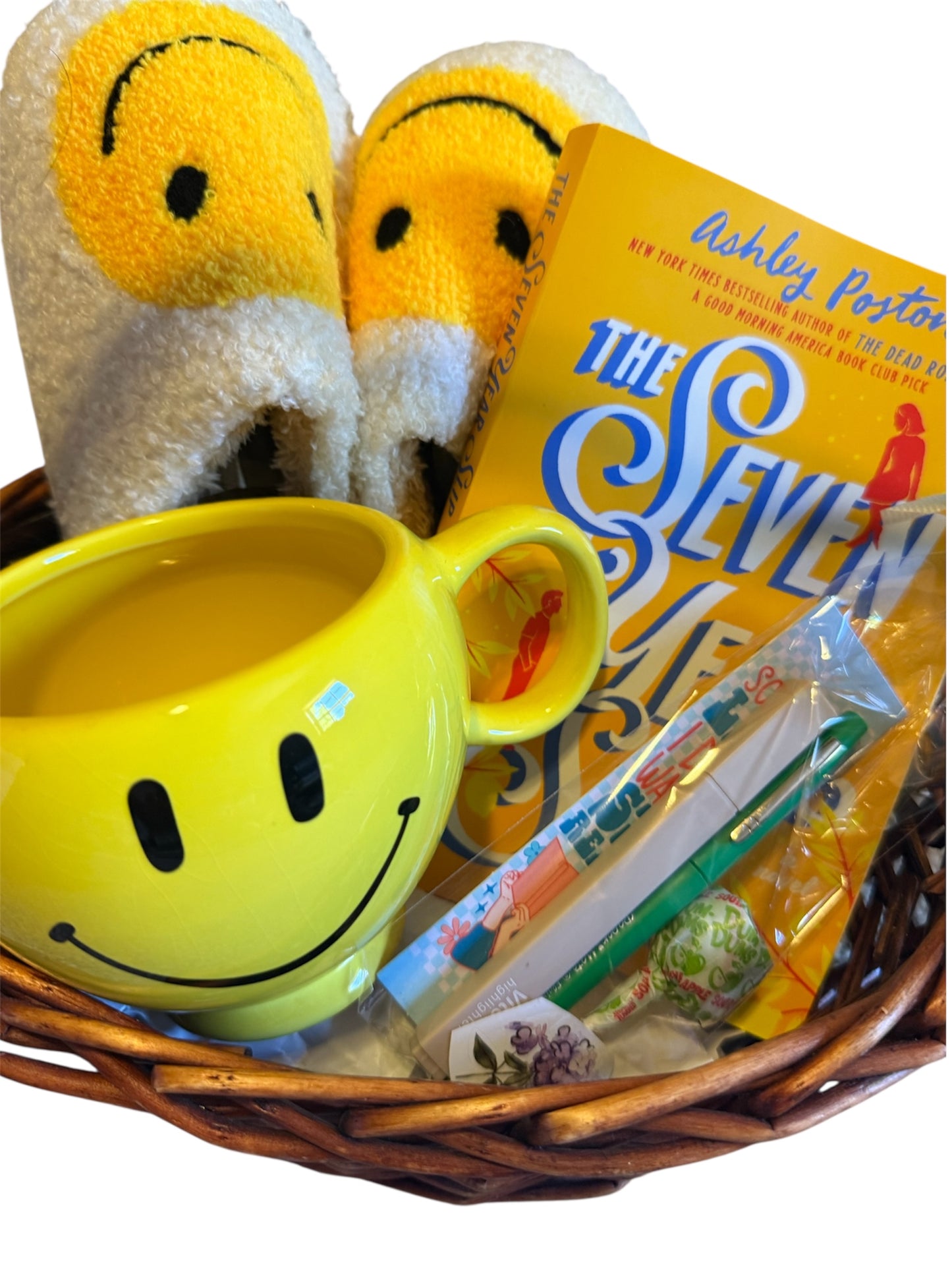 ￼Smiley Face Book Basket