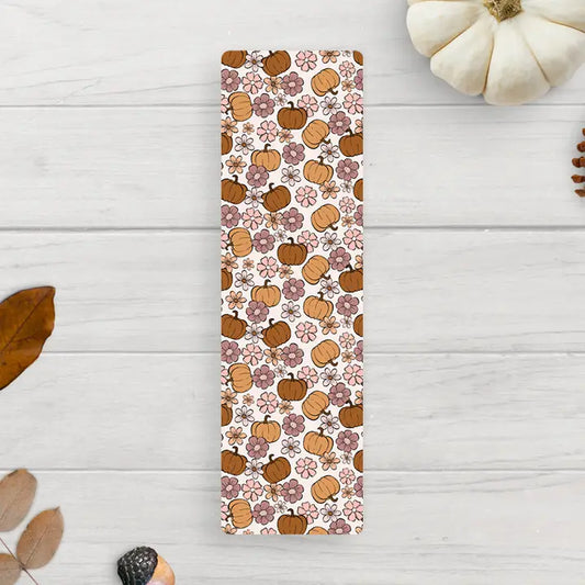 Floral Pumpkin Bookmark